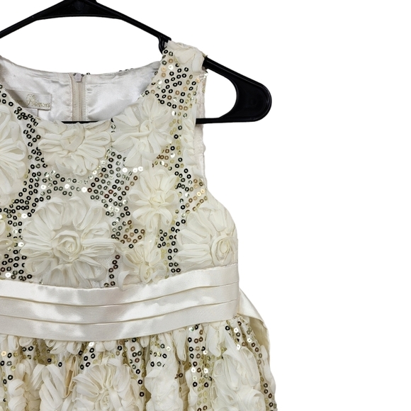 American Princess Kid's All Over Sequin Soutache Dress - 12 - Picture 3 of 6